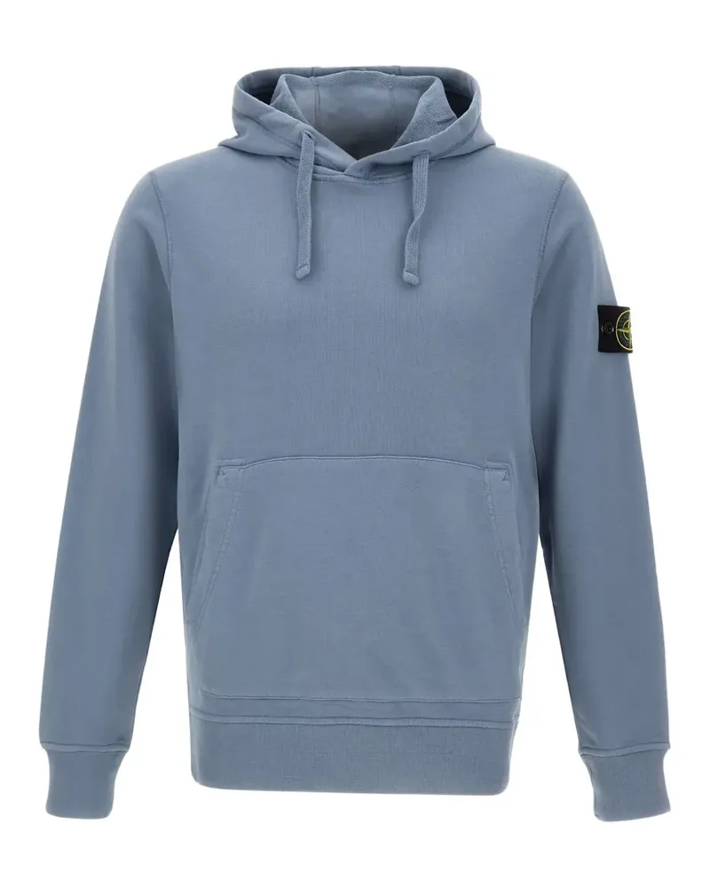 Stone Island Langärmeliger Hoodie - Blau Blau