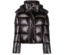 Gefütterte Kapuzenjacke - Schwarz