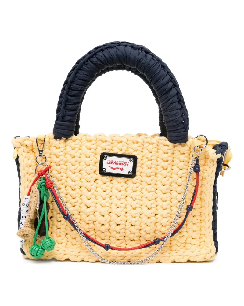Charles Jeffrey Loverboy Tote Bag mit Instrumentenanhänger - Gelb Gelb