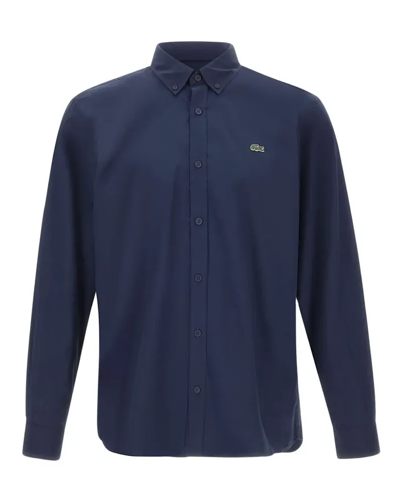 Lacoste button-down poplin shirt - Blau Blau