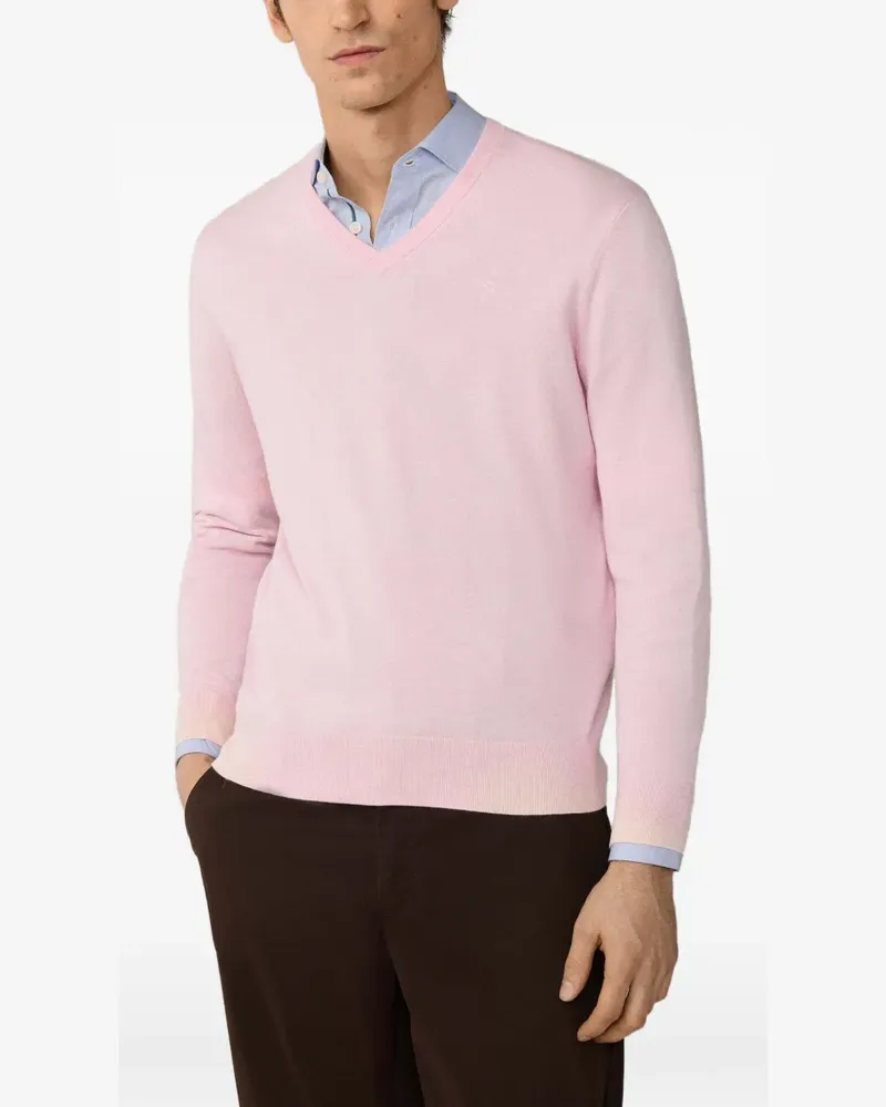 Hackett Pullover mit V-Ausschnitt - Rosa Rosa
