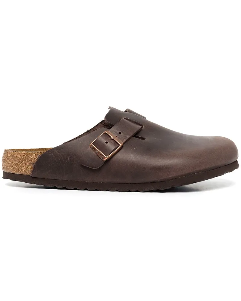 Birkenstock Pantoletten mit Schnallenverschluss - Braun Braun