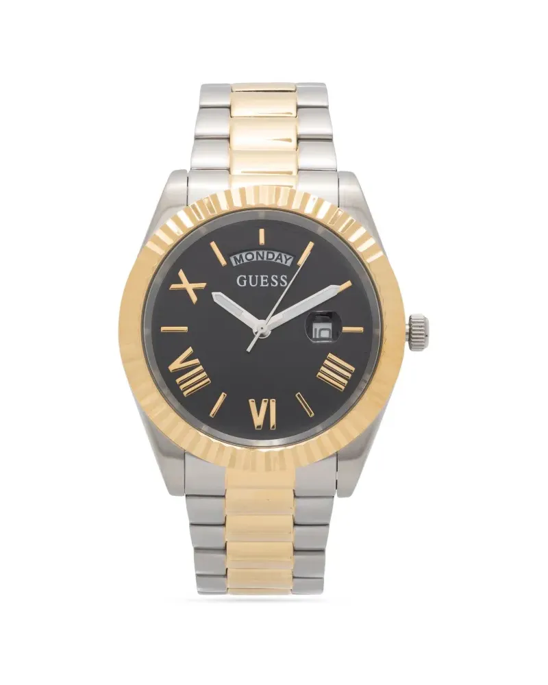 Guess Connoisseur Armbanduhr mit Quarzwerk 44mm - Schwarz Schwarz