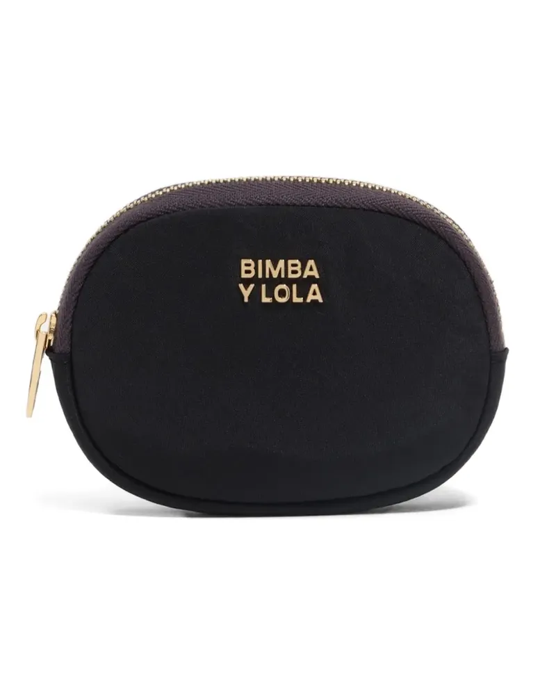 BIMBA Y LOLA Portemonnaie mit Logo - Schwarz Schwarz