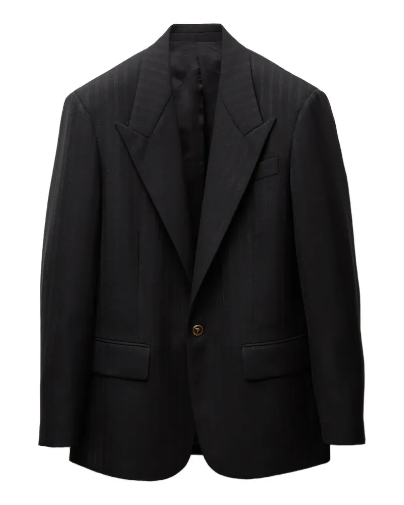 Versace Sakko mit Jacquardmuster - Schwarz Schwarz