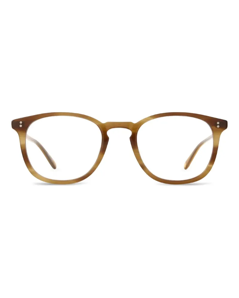 Garrett Leight Brille mit rundem Gestell - Braun Braun