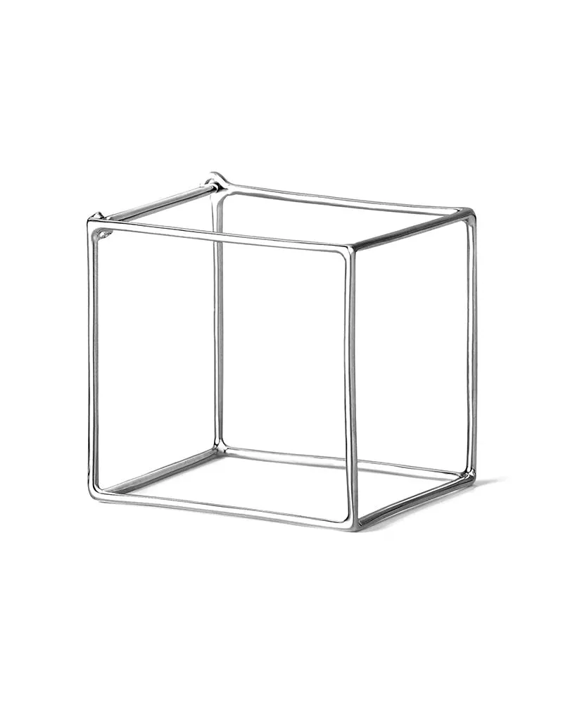 SHIHARA Viereckiger Ohrring 25 - Metallic Metallic