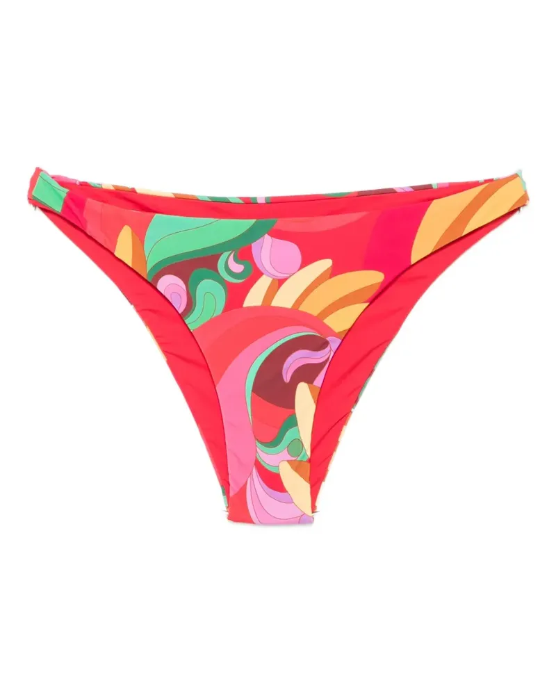 FARM Rio graphic-print bikini bottoms - Rot Rot