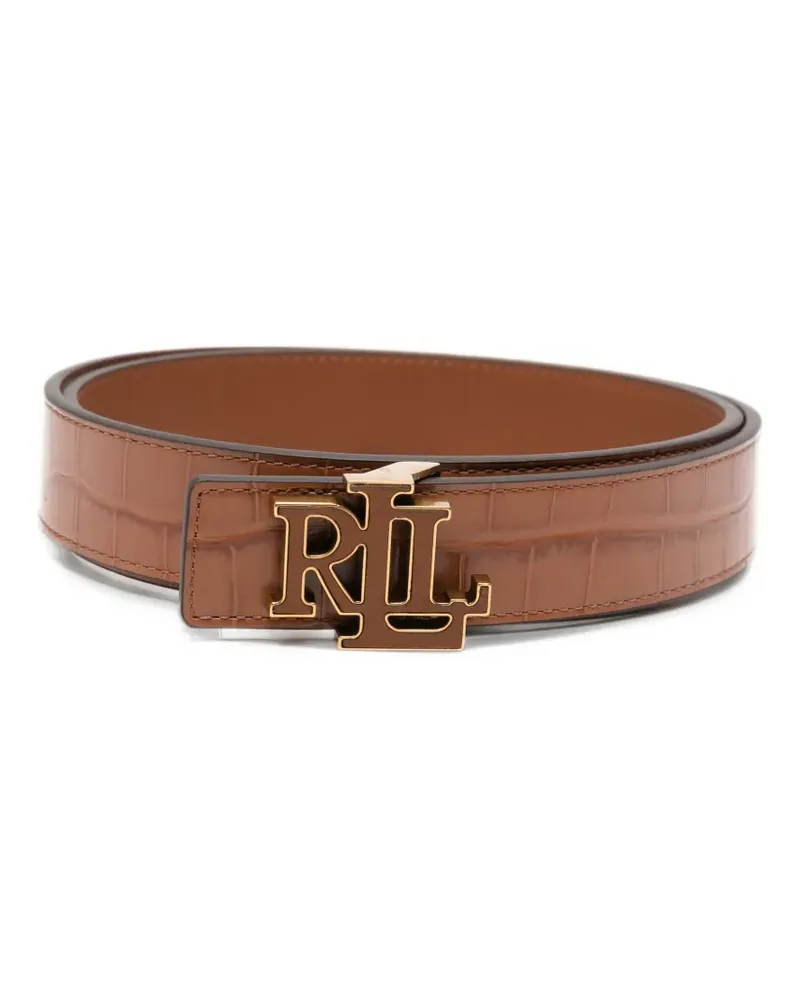 Ralph Lauren Gürtel mit Logo - Braun Braun