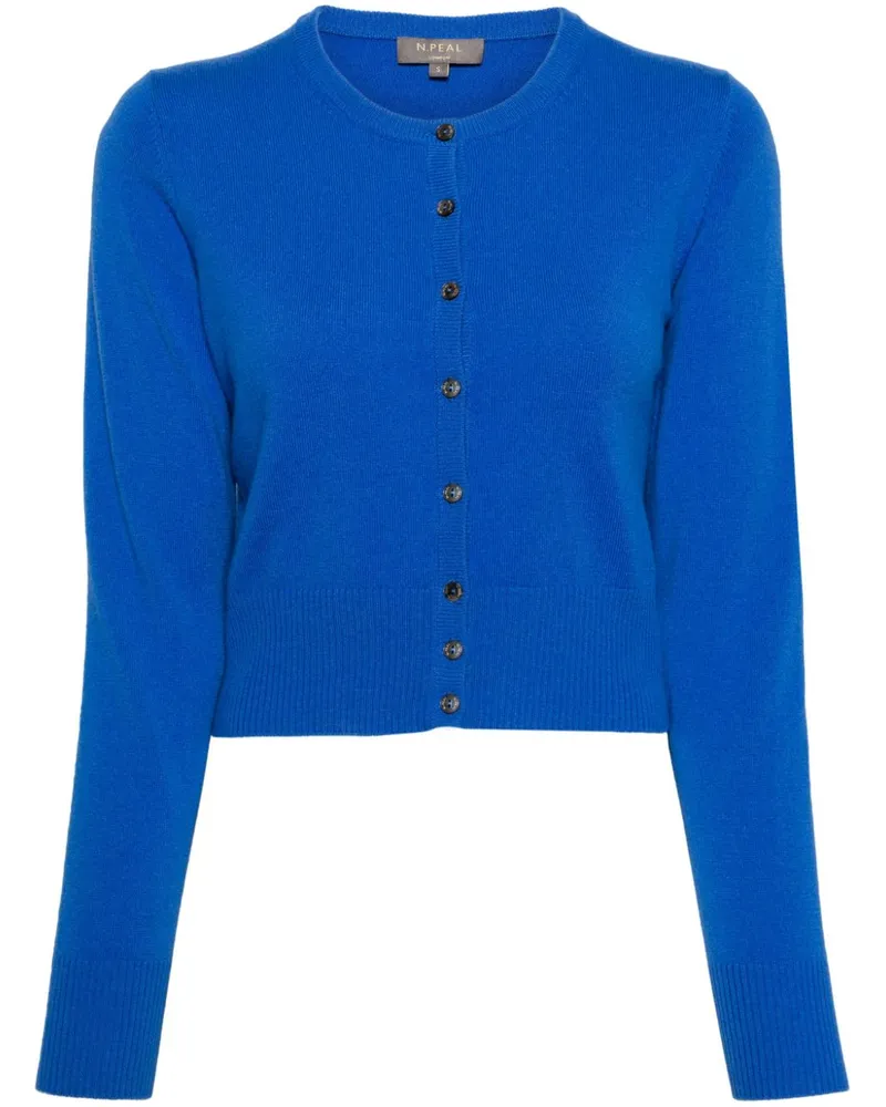 N.Peal Ivy Cardigan aus Bio-Kaschmir Blau