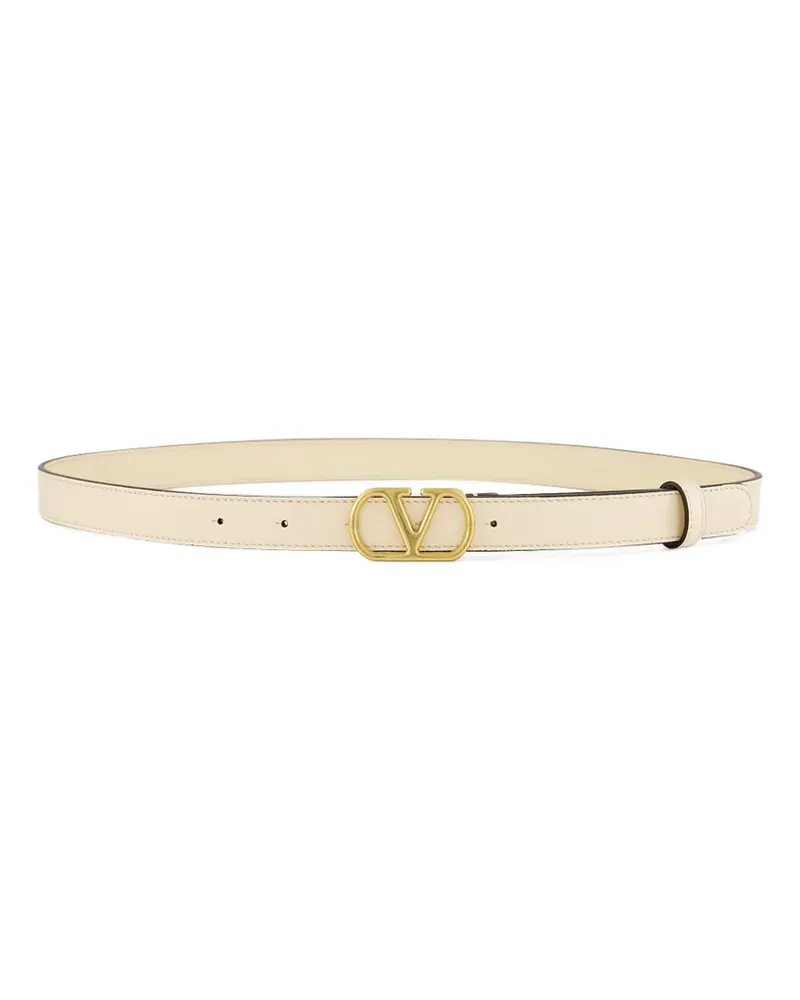 Valentino Garavani VLogo Signature leather belt - Nude Nude