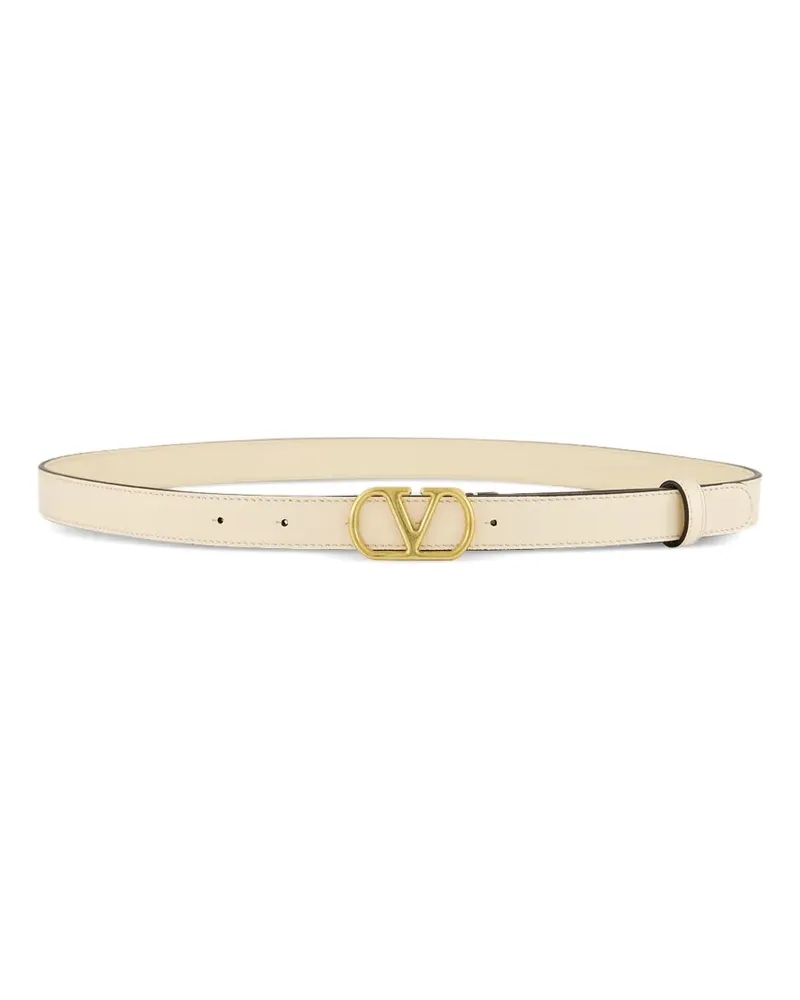 Valentino Garavani VLogo Signature Gürtel aus Leder - Nude Nude