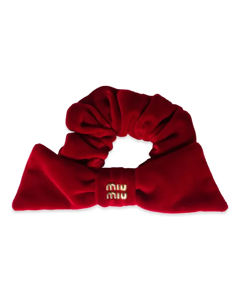 Miu Miu Haargummi aus Samt - Rot Rot
