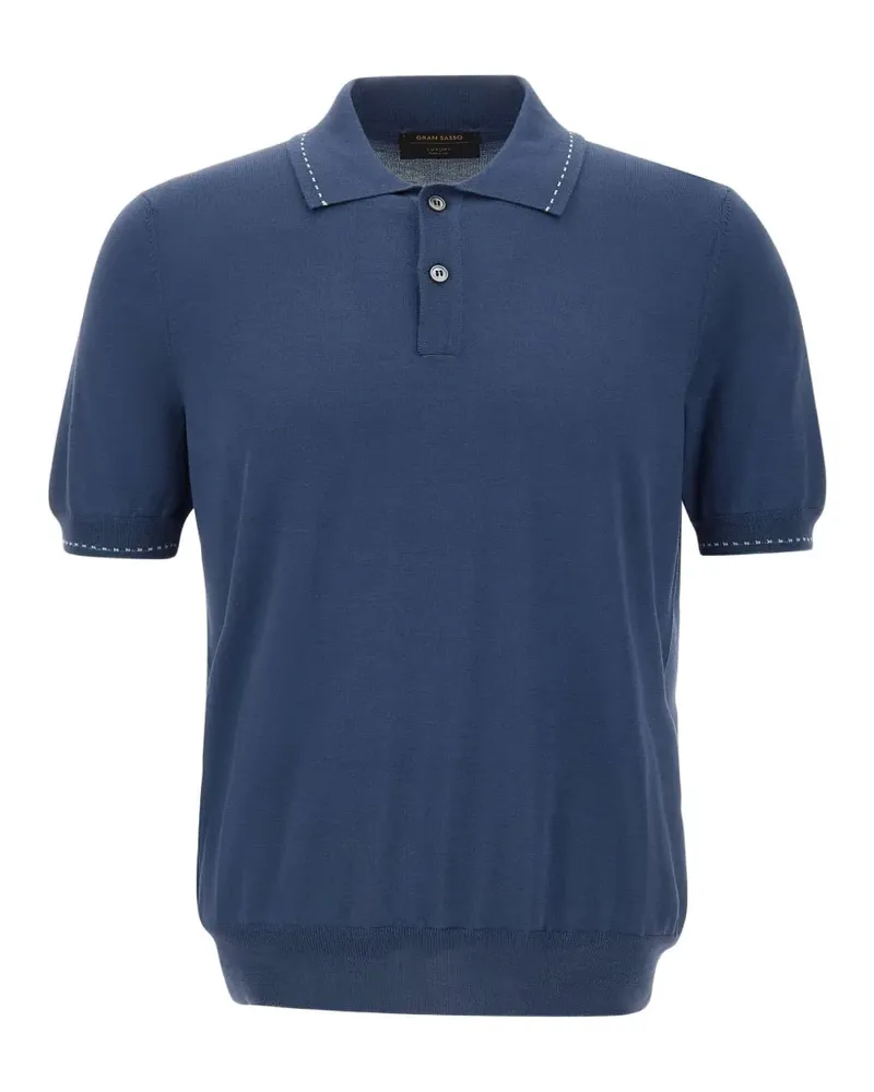 Gran Sasso short-sleeve polo shirt - Blau Blau