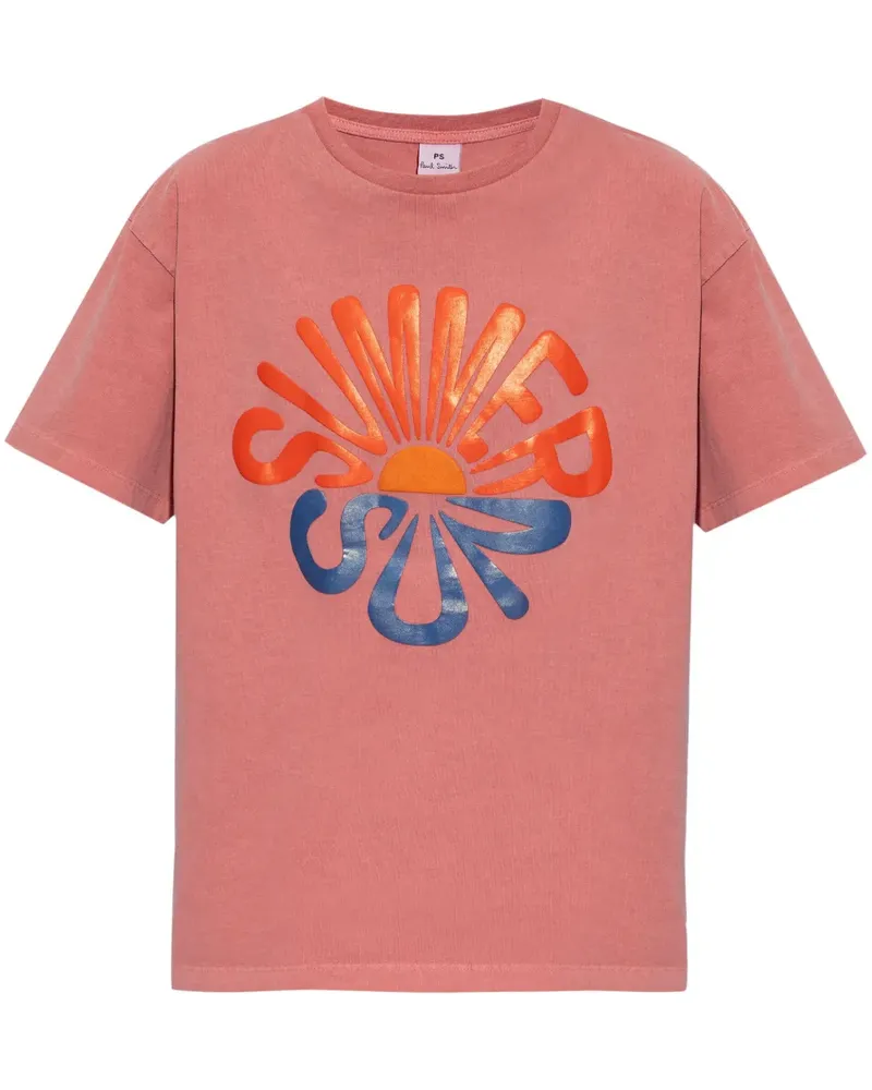 Paul Smith T-Shirt mit Slogan-Print - Rot Rot