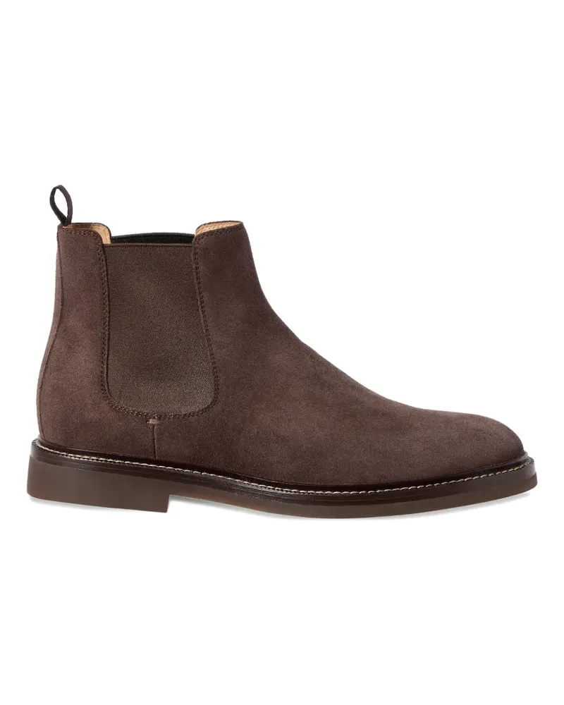 Brunello Cucinelli suede chelsea boots - Braun Braun