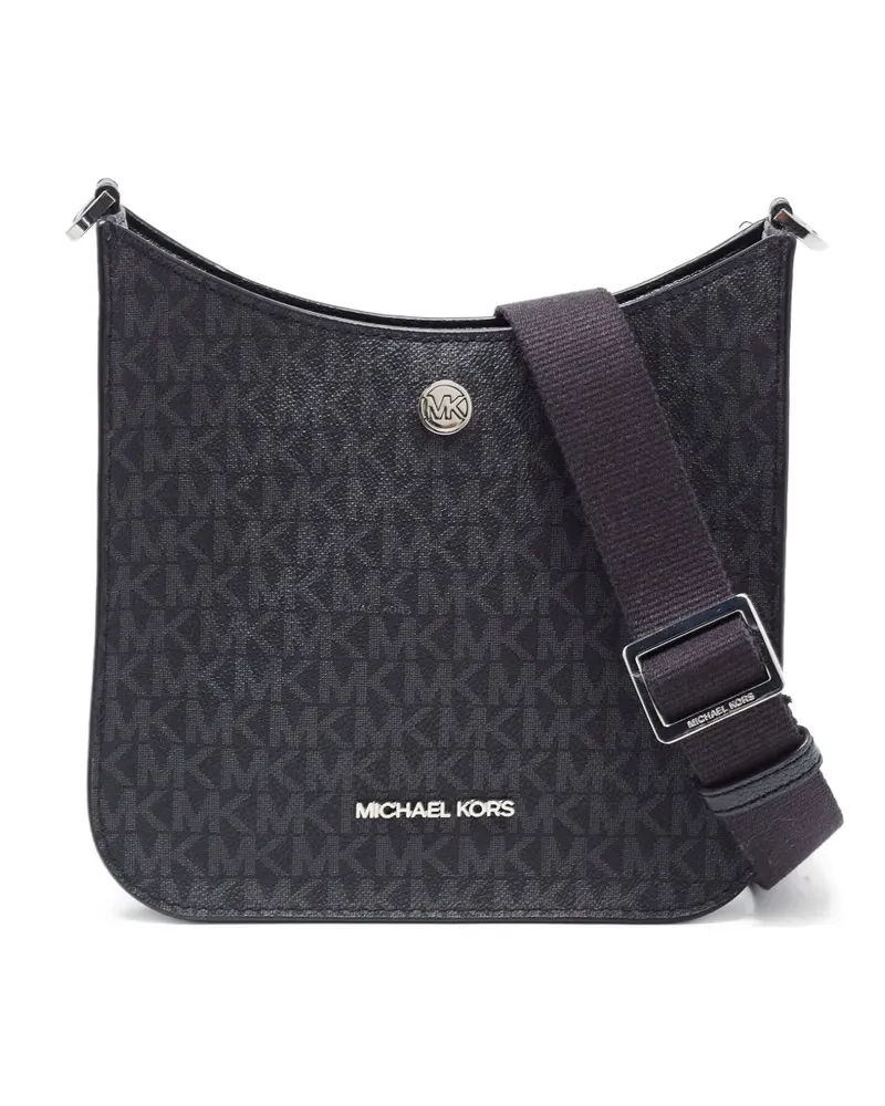 Michael Kors Briley Schultertasche mit Monogramm-Print - Schwarz Schwarz
