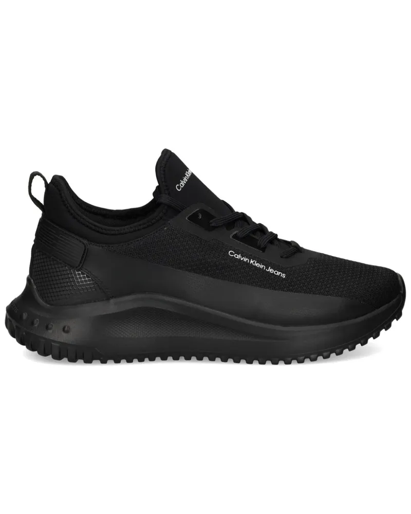 Calvin Klein Sneakers mit Logo-Print - Schwarz Schwarz