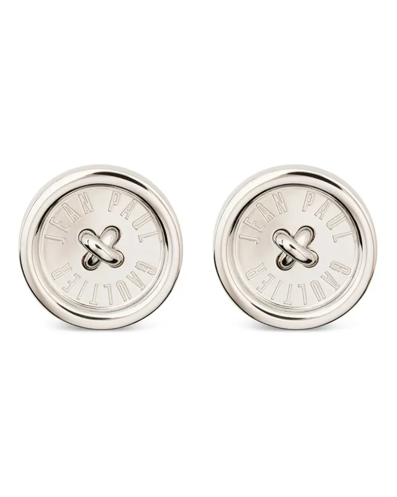 Jean Paul Gaultier button earrings - Silber Silber