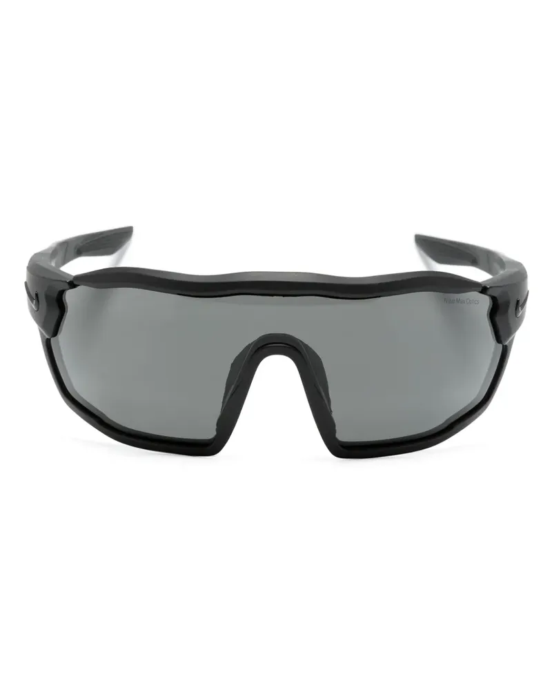 Nike Show X3 Rush Sonnenbrille mit Shield-Gestell - Schwarz Schwarz