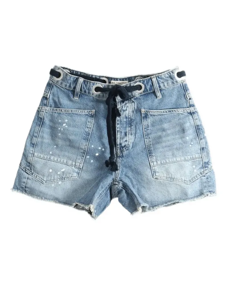 Free People Moxie Mini-Shorts - Blau Blau