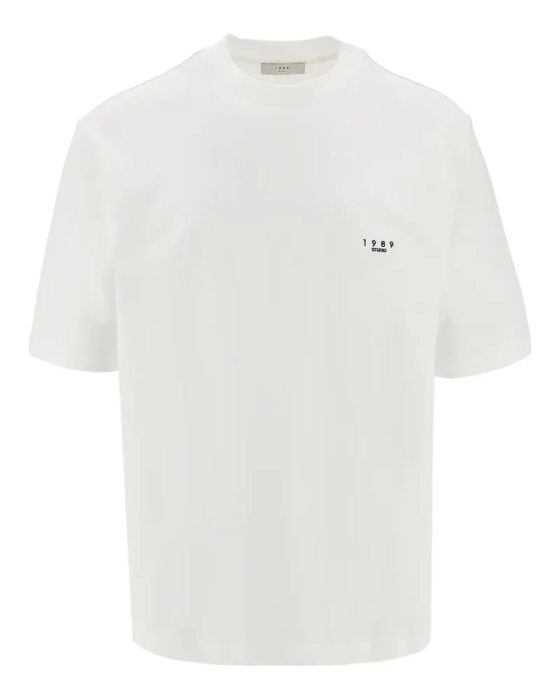 1989 STUDIO T-Shirt mit Logo-Stickerei - Weiß Weiß