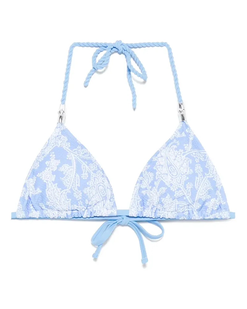Heidi Klein Playa Paraiso Bikinioberteil - Blau Blau