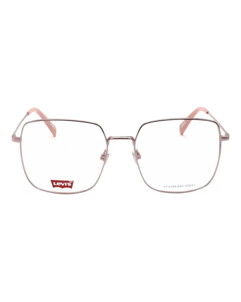 Levi's Brille mit eckigem Gestell - Rosa Rosa