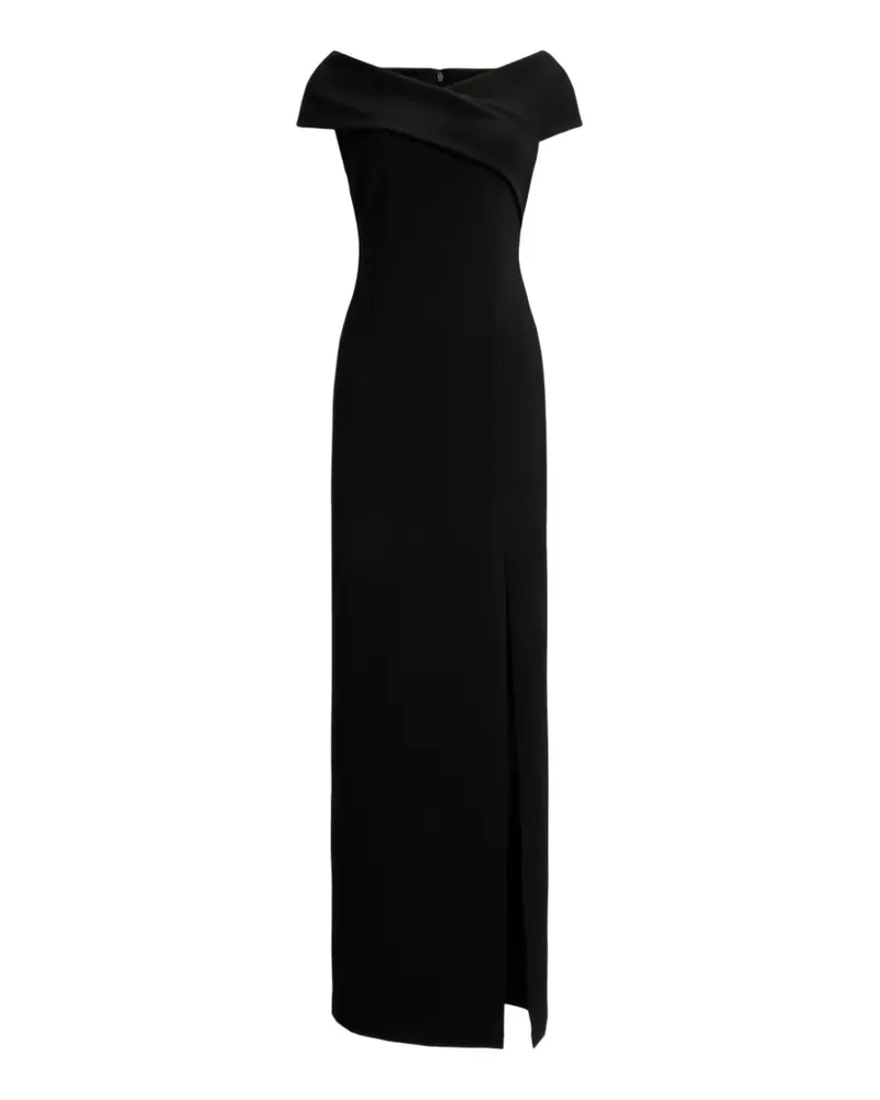 Ralph Lauren Schulterfreies Maxikleid mit überkreuzten Trägern - Schwarz Schwarz