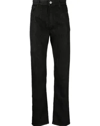 Giorgio Armani Dunkle Straight-Leg-Jeans Schwarz