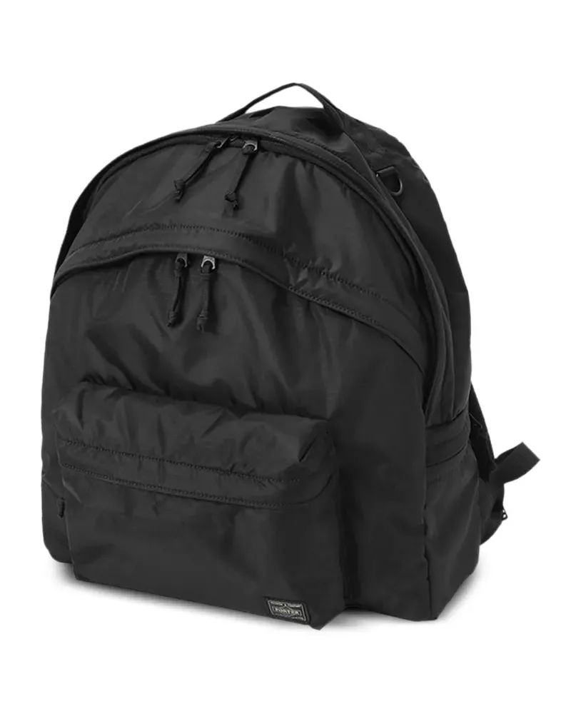 PORTER-YOSHIDA & CO Rucksack mit Logo-Patch - Schwarz Schwarz