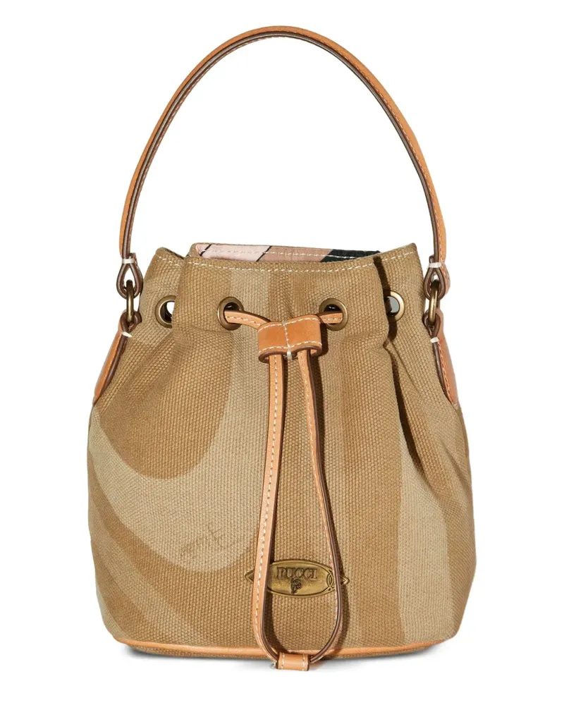 Emilio Pucci Yummy Beuteltasche mit Kordelzug - Braun Braun