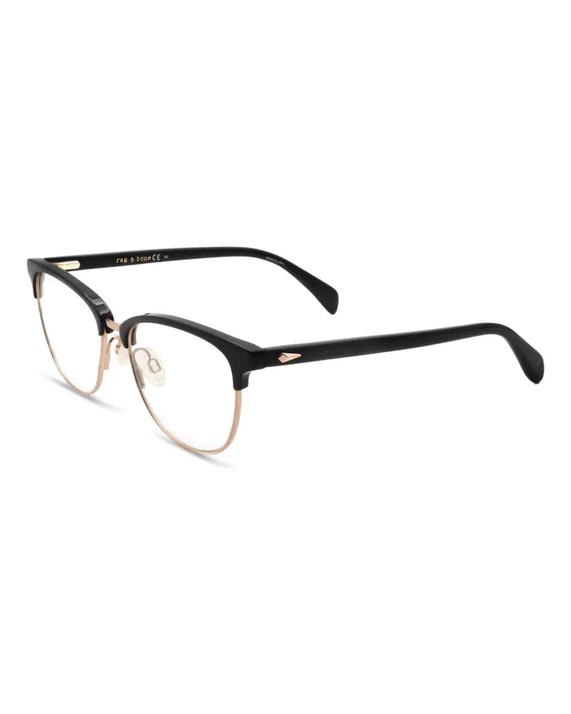 Rag & Bone Brille mit eckigem Gestell - Schwarz Schwarz