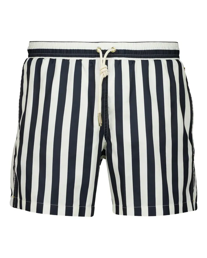 Orlebar Brown Gestreifte Boxer Badeshorts - Blau Blau