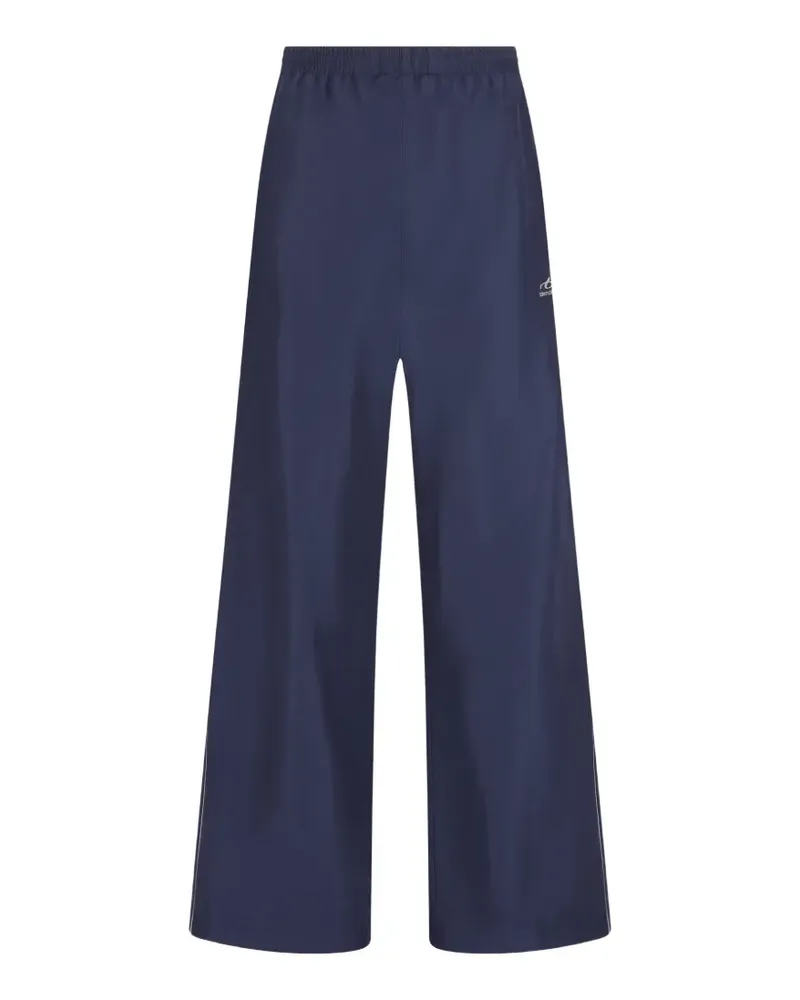 Balenciaga piped-trim track pants - Blau Blau