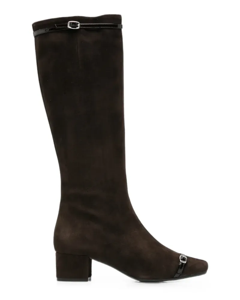 Carel Kniehohe Starter Stiefel mit Schnalle - Braun Braun