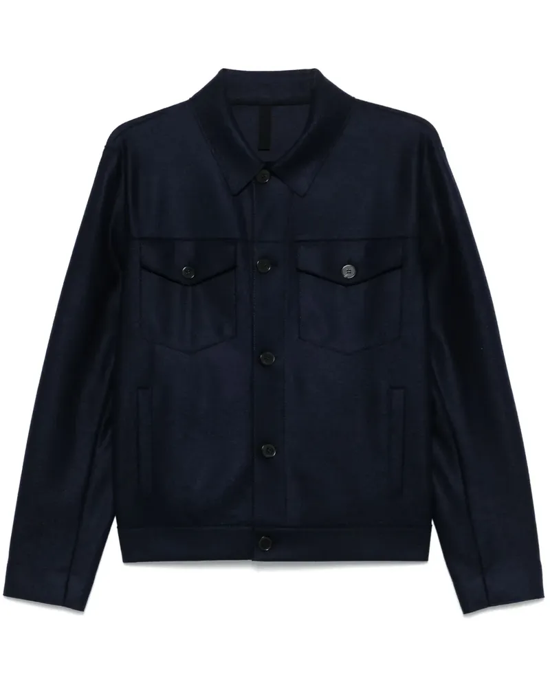 Harris Wharf London Jacke aus Wolle - Blau Blau