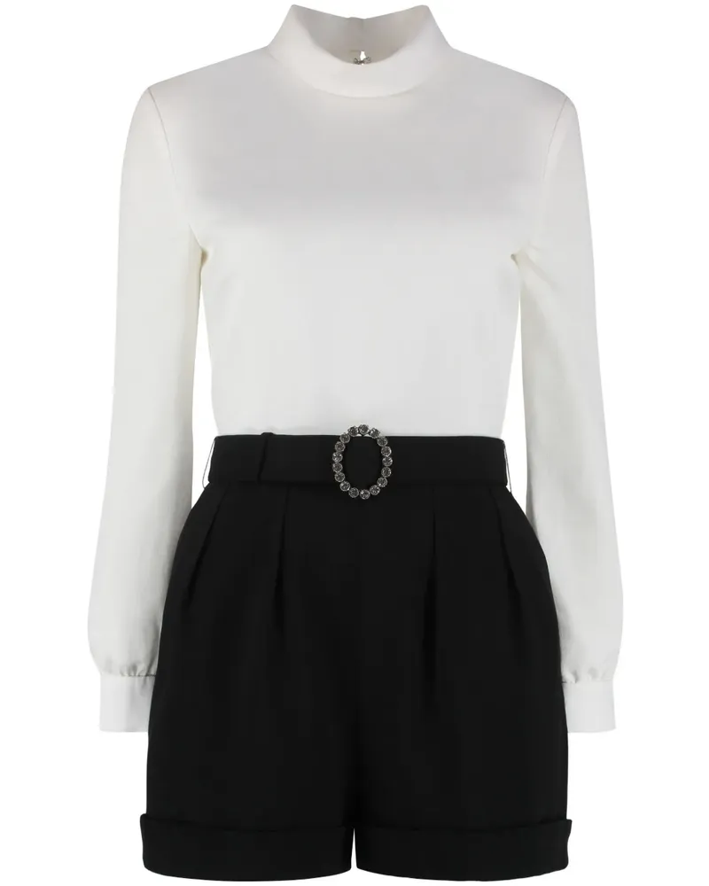 Saint Laurent Playsuit mit offenem Rücken - Weiß Weiß