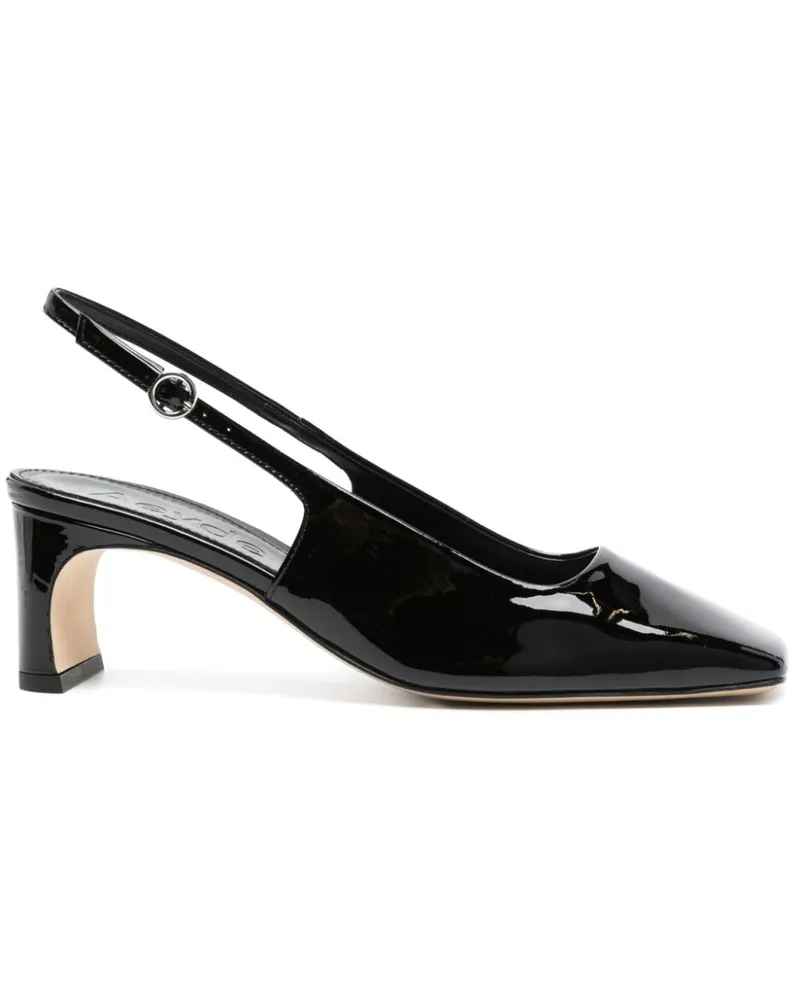 aeyde Eliza Pumps aus Lackleder 55mm - Schwarz Schwarz