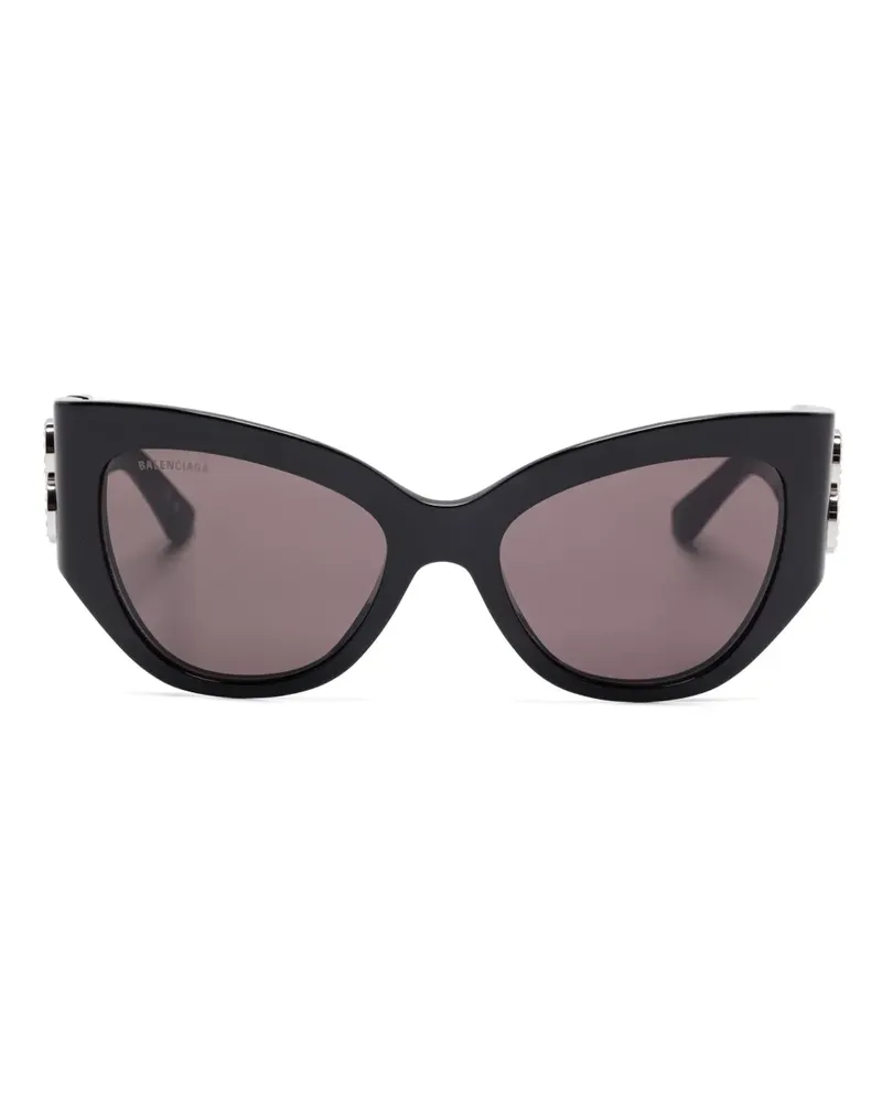 Balenciaga Sonnenbrille mit Cat-Eye-Gestell - Schwarz Schwarz