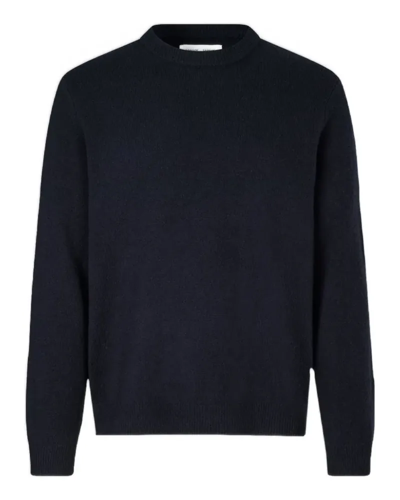 Samsøe & Samsøe Isak Pullover mit rundem Ausschnitt - Blau Blau