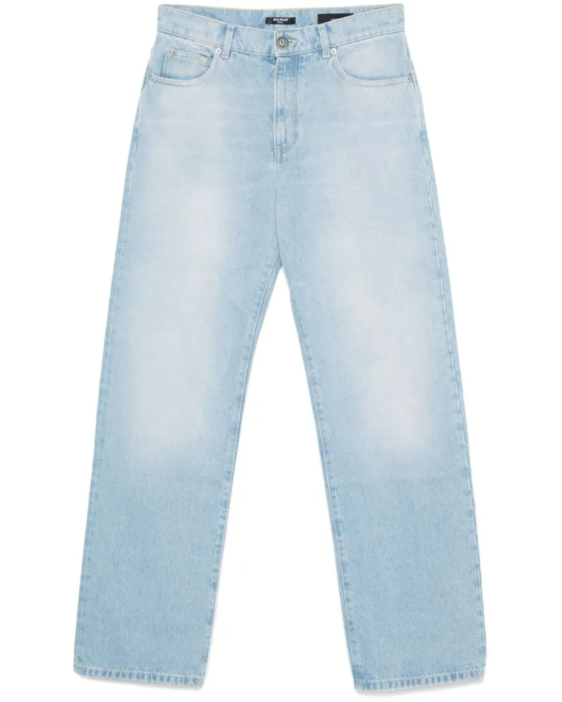 Balmain Jeans mit geradem Bein - Blau Blau
