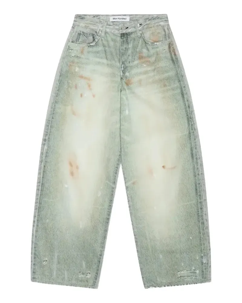 Won Hundred Lyon Baggy-Jeans mit Print - Blau Blau