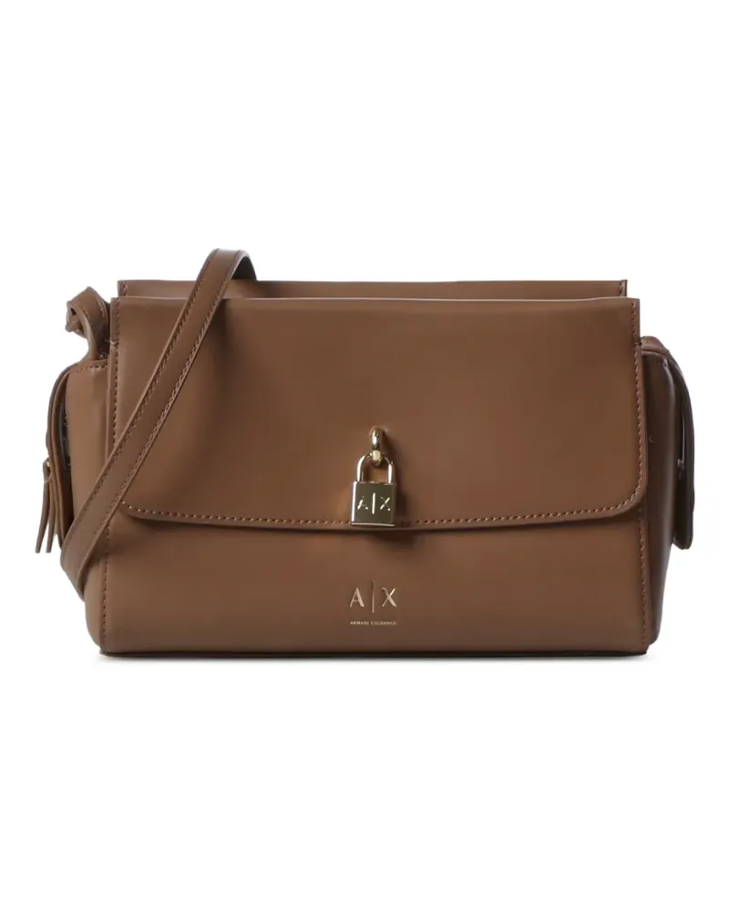 Armani Exchange Umhängetasche mit Schloss - Braun Braun