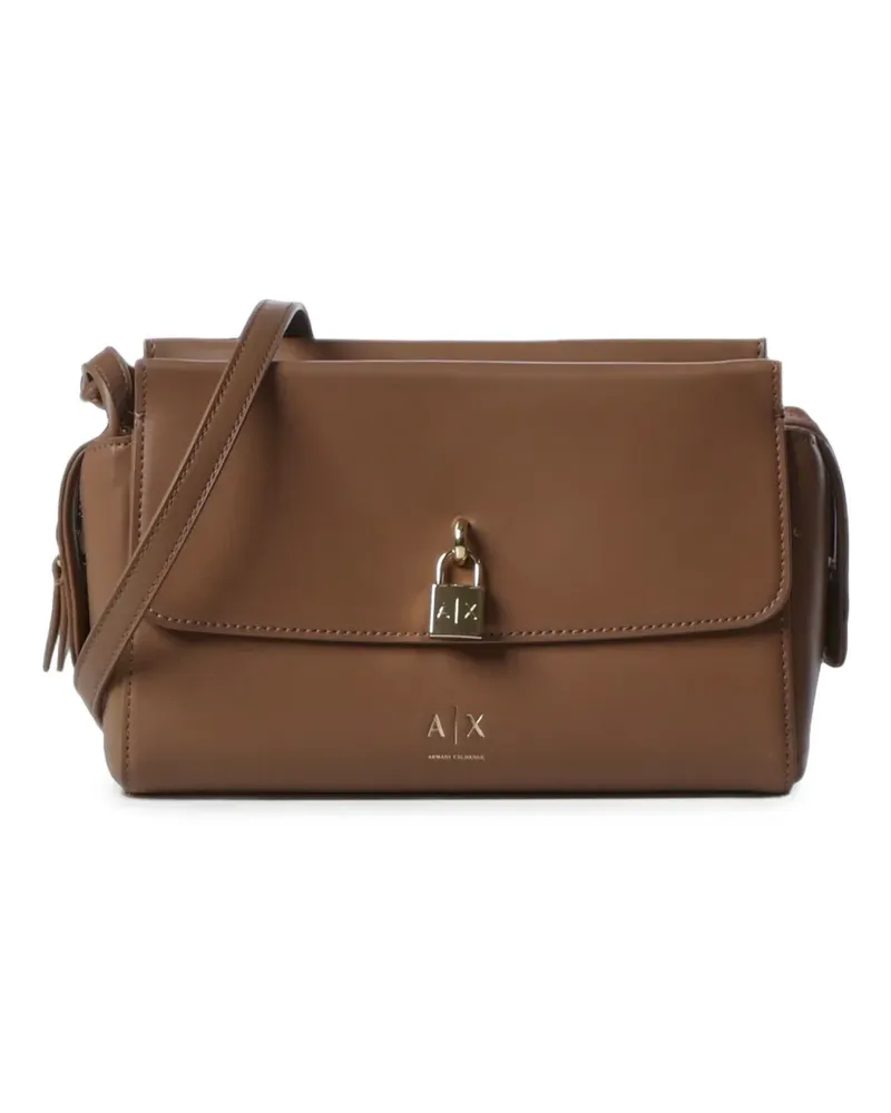 Armani Exchange padlock-detail cross body bag - Braun Braun