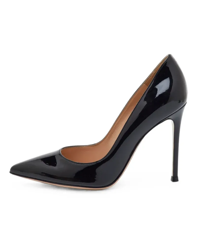 Gianvito Rossi Gianvito 105 patent leather pumps - Schwarz Schwarz
