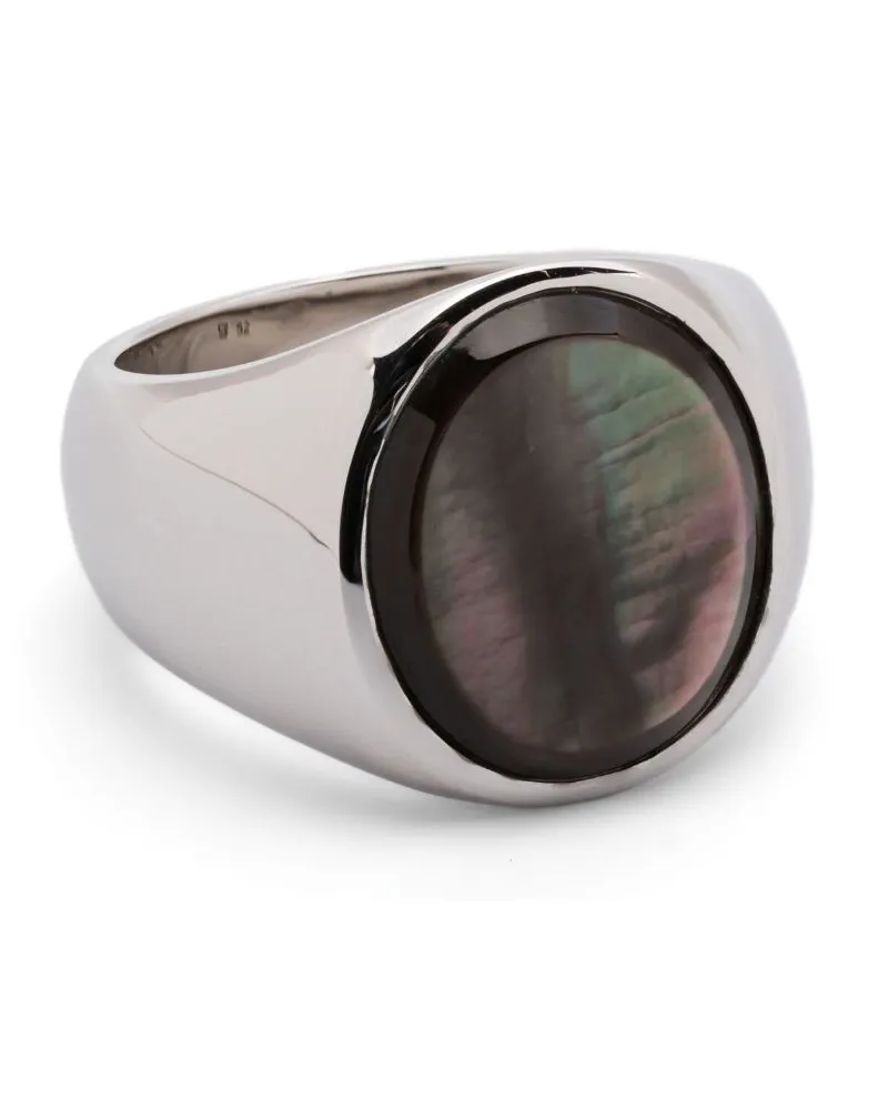 Tom Wood Oval Siegelring Silber