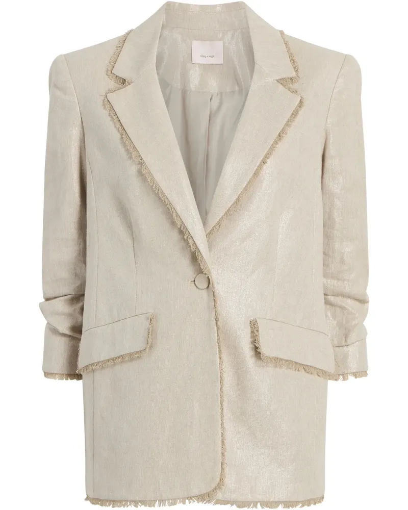 Cinq à Sept Blazer mit Fransendetail - Nude Nude