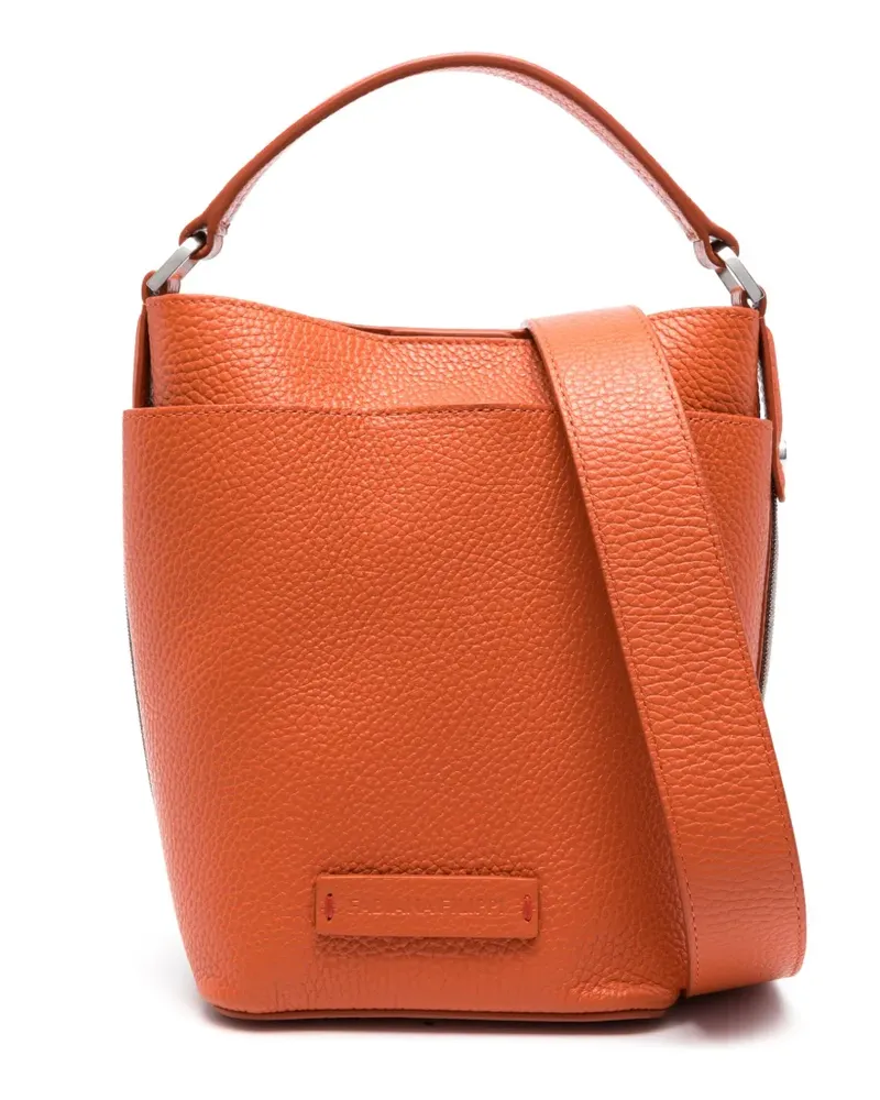Fabiana Filippi Beuteltasche aus gekörnter Textur - Orange Orange
