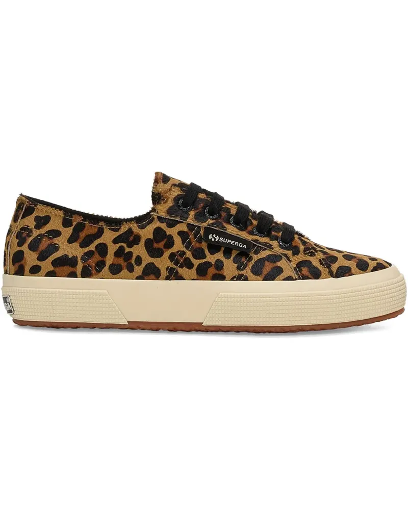 Superga Sneakers mit Leoparden-Print - Braun Braun